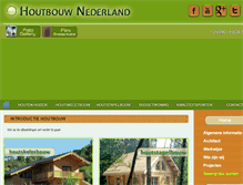 Tablet Screenshot of houtbouw-nederland.nl